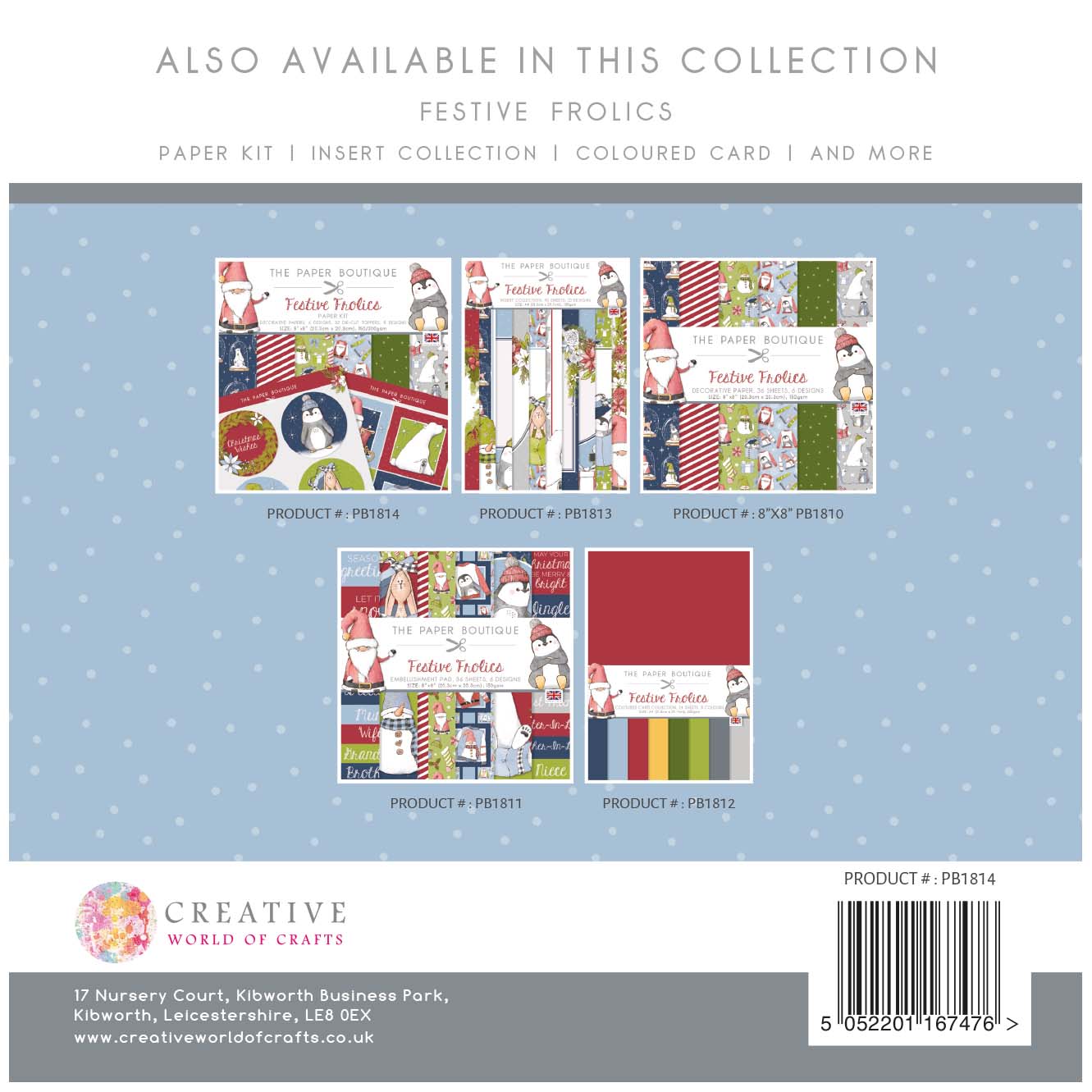 The Paper Boutique Festive Frolics Paper Kit