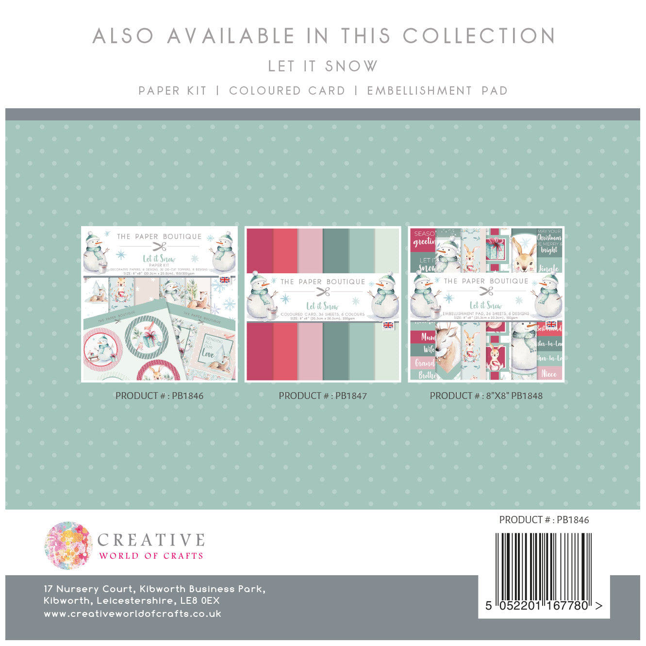 The Paper Boutique Let it Snow Paper Kit