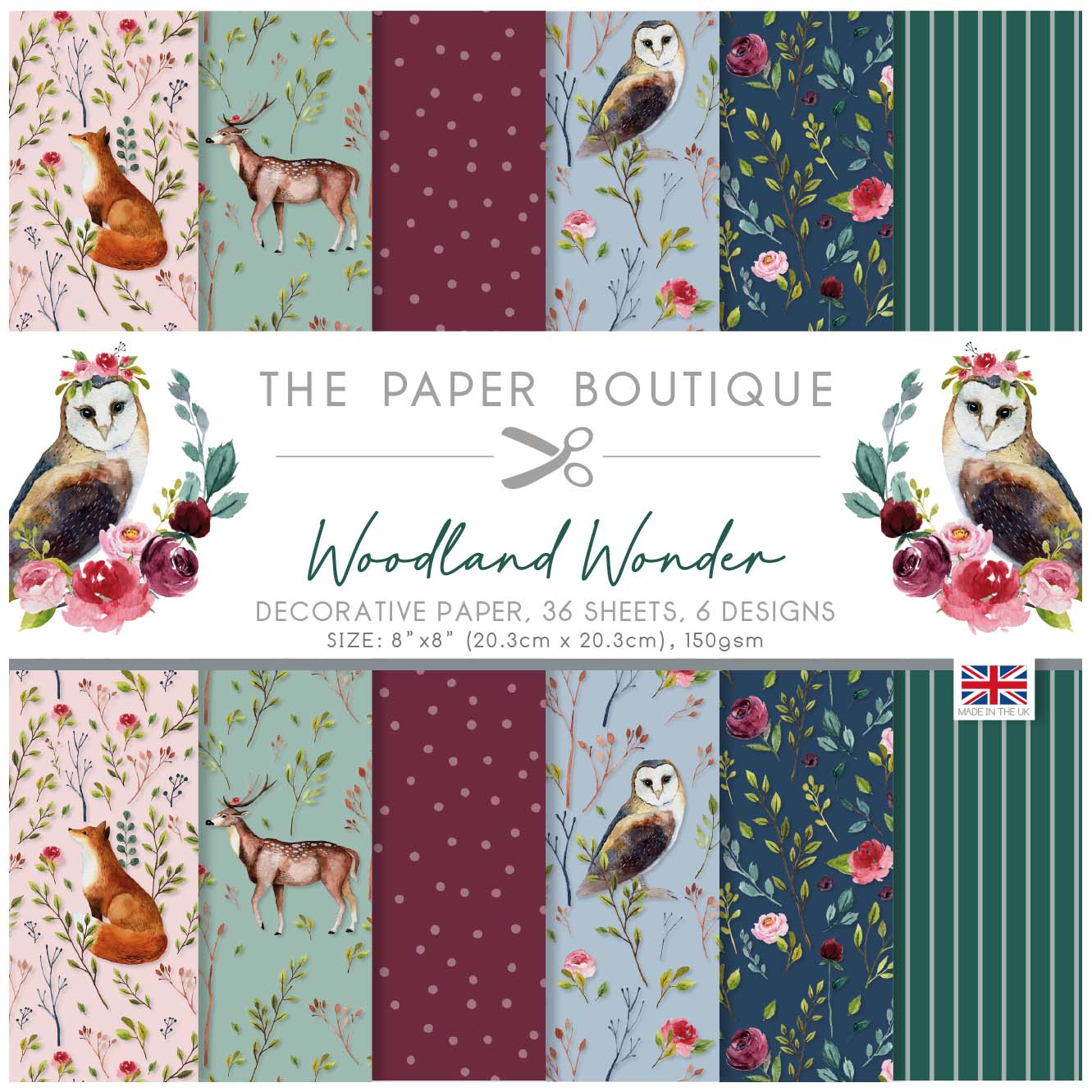 The Paper Boutique Woodland Wonder 8x8 Paper Pad