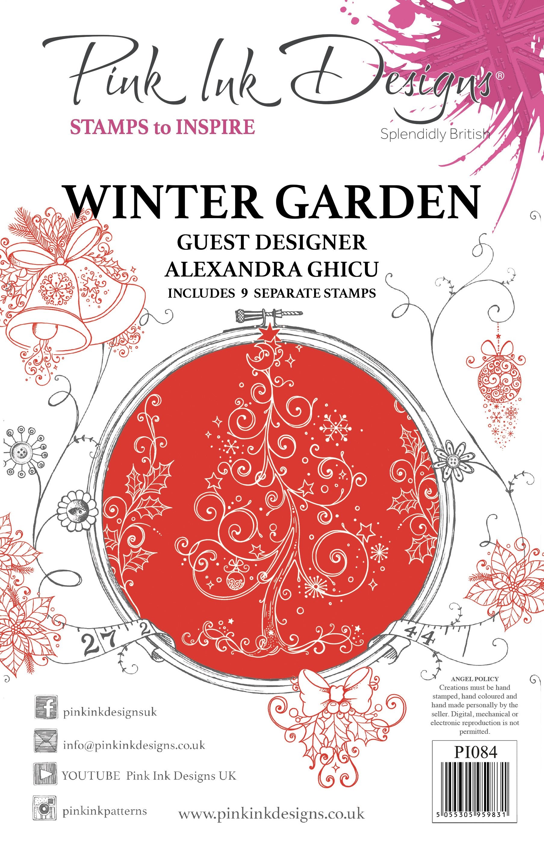 Winter Garden A5 Clear Stamp Set