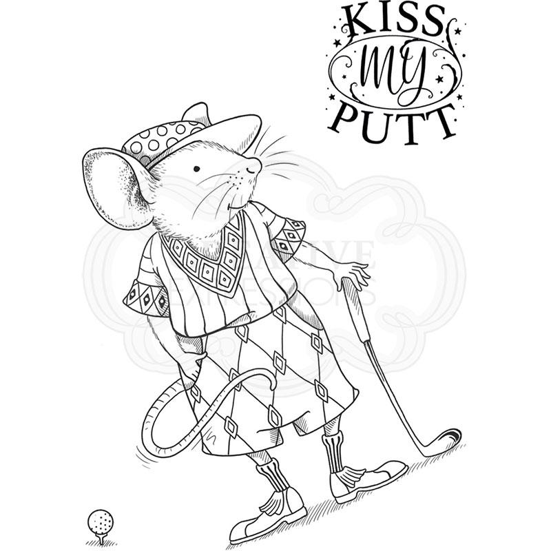 Pink Ink Designs Golf Mouse A7 Clear Stamp