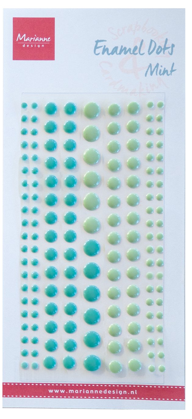 Enamel Dots - Two Mint