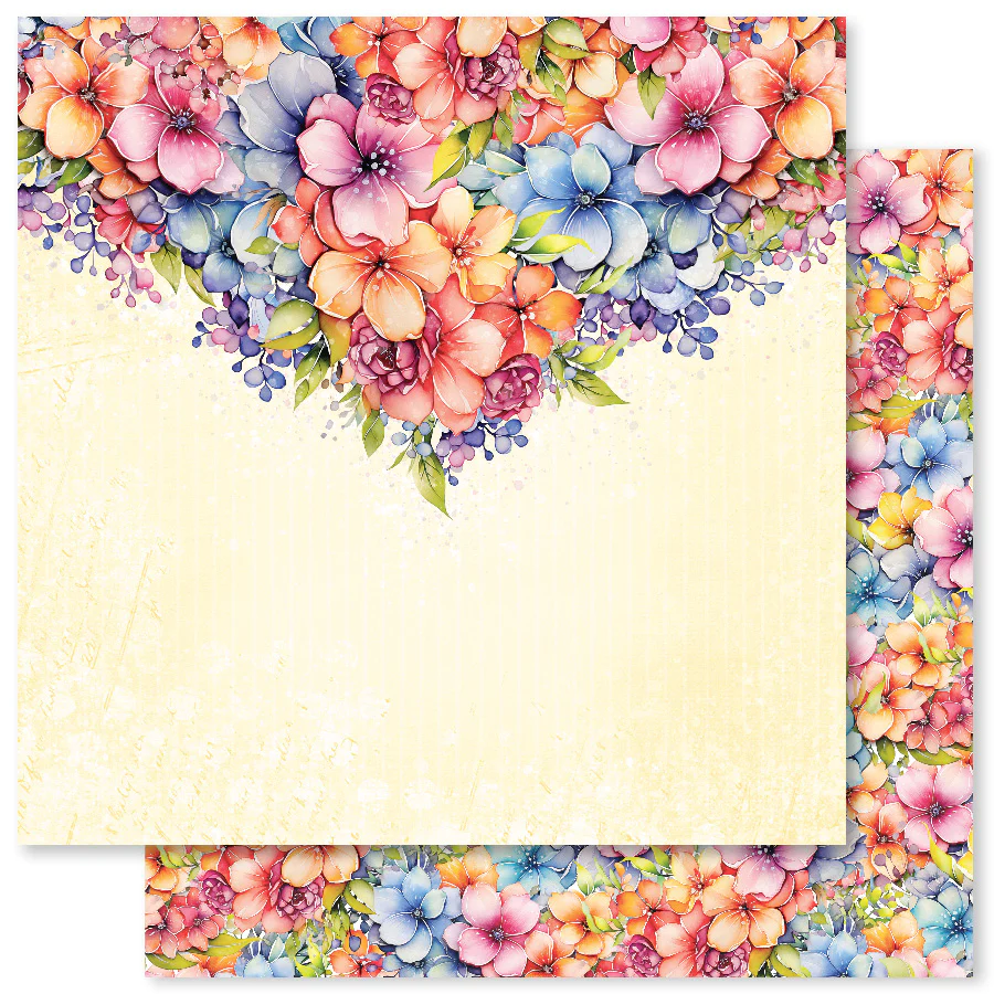 Rainbow Garden B 12x12 Paper (12pc Bulk Pack) 31488