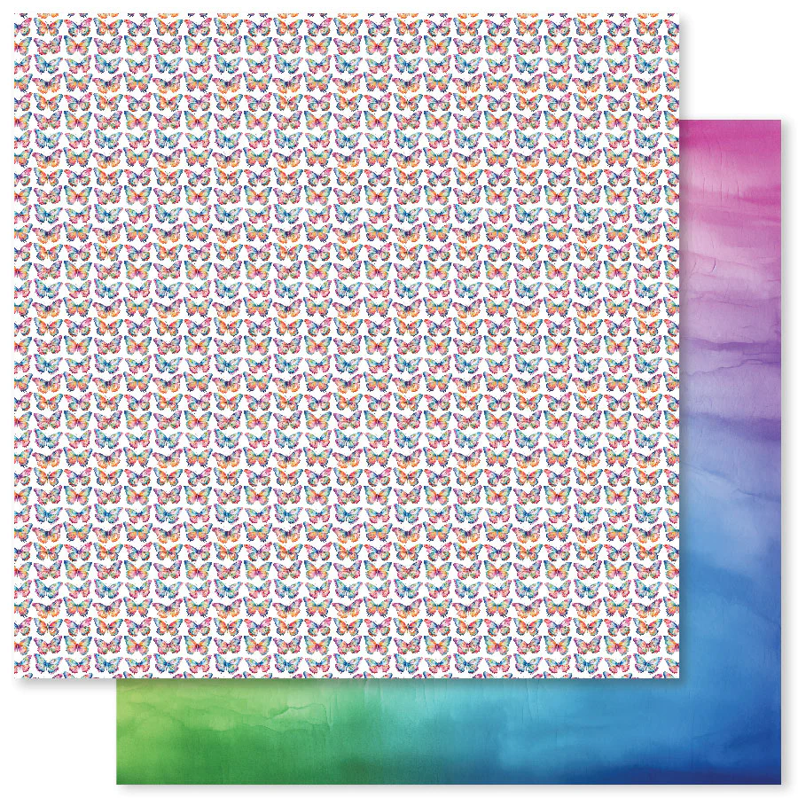 Rainbow Garden Basics C 12x12 Paper (12pc Bulk Pack) 31518