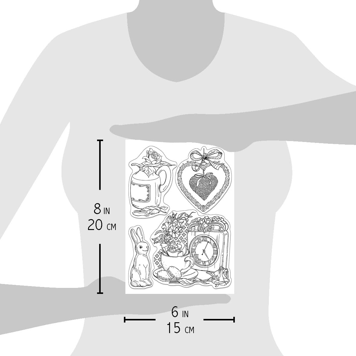 Ciao Bella Clear Stamp Set 6x8 Spring Time