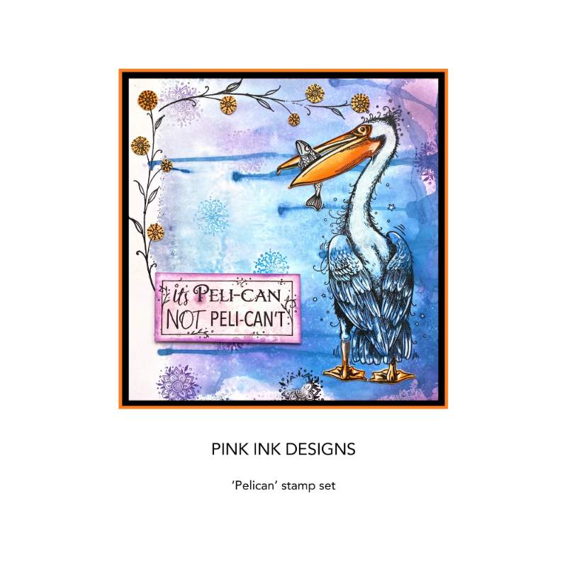Pink Ink Designs Pelican 6 in x 8 in Clear Stamp Set