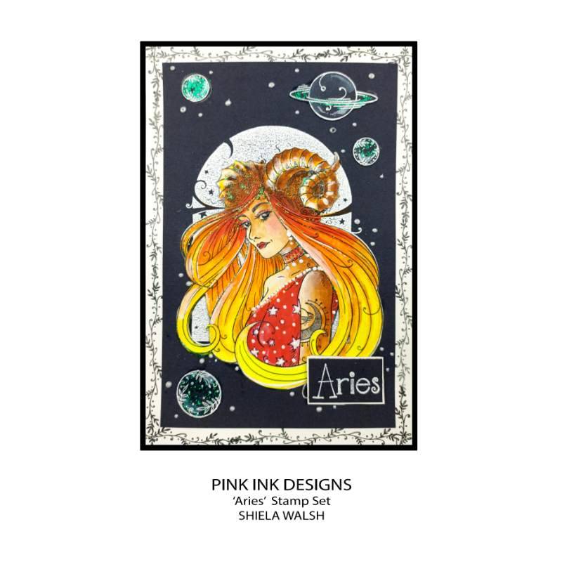 Pink Ink Designs Aries Trailblazer 6 in x 8 in Clear Stamp Set