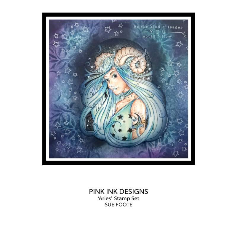 Pink Ink Designs Aries Trailblazer 6 in x 8 in Clear Stamp Set