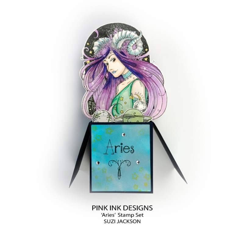 Pink Ink Designs Aries Trailblazer 6 in x 8 in Clear Stamp Set