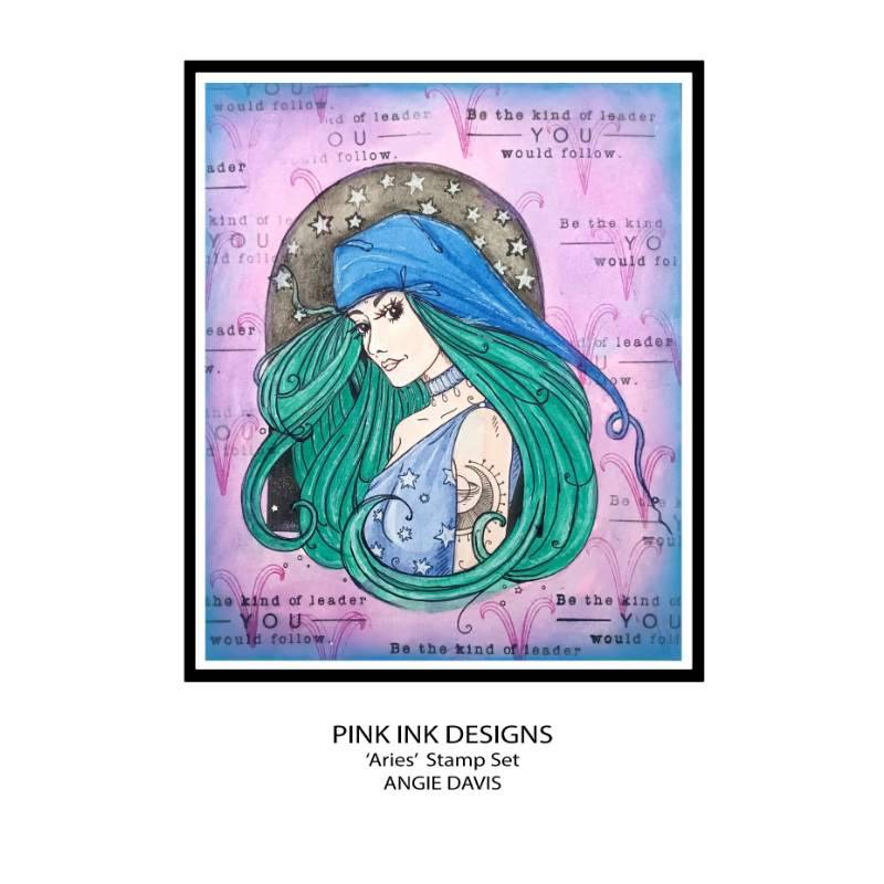 Pink Ink Designs Aries Trailblazer 6 in x 8 in Clear Stamp Set