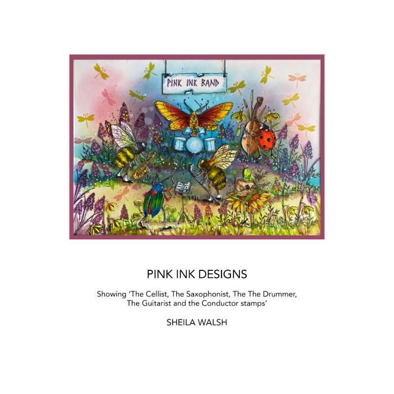 Pink Ink Designs The Singer A6 Clear Stamp Set