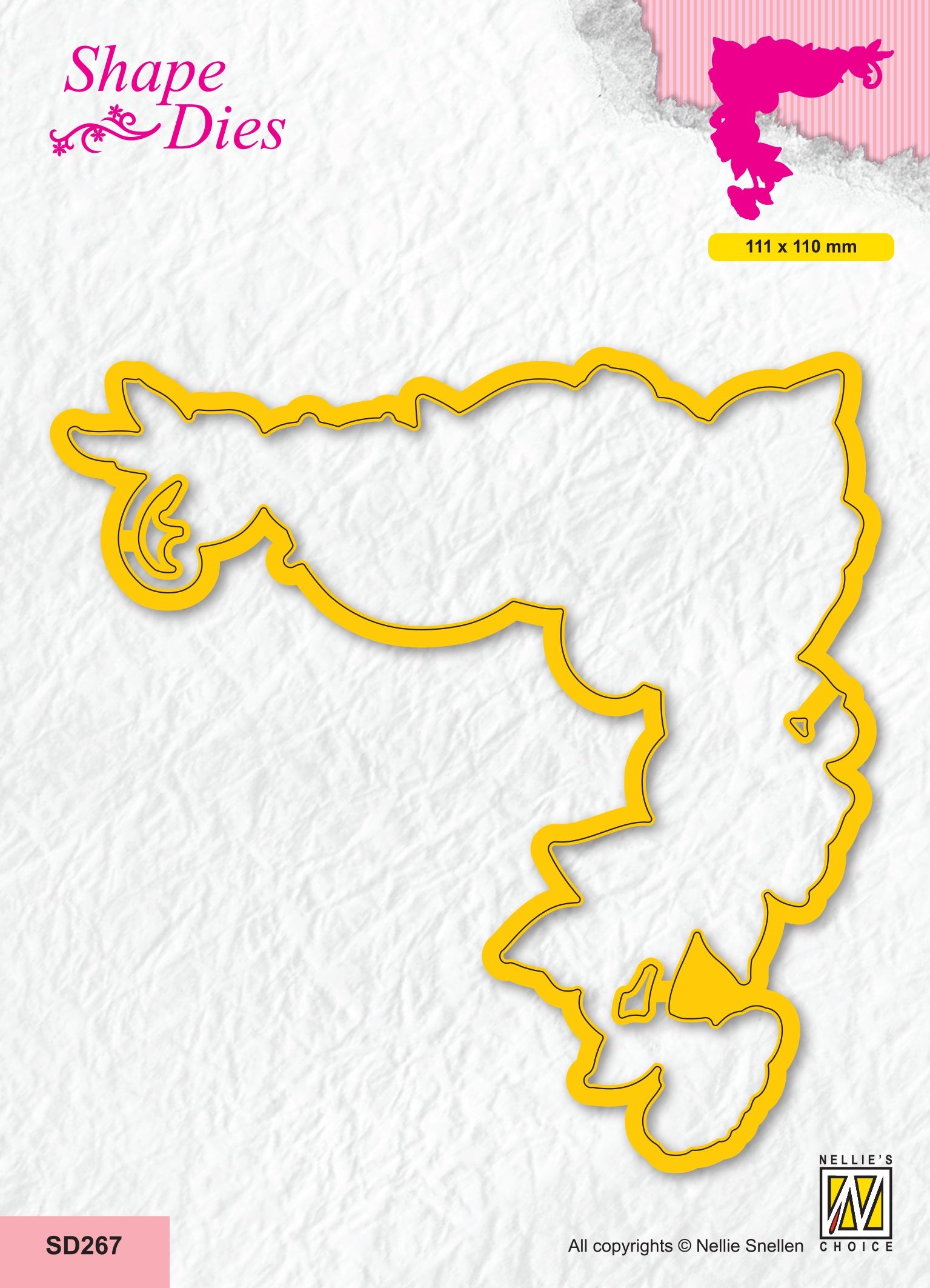 Nellie's Choice Shape Die - Flower Corner 1