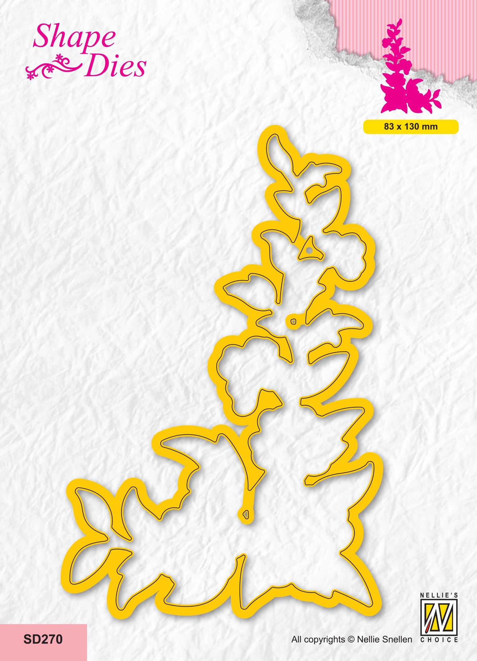 Nellie's Choice Shape Die - Flower Corner 2