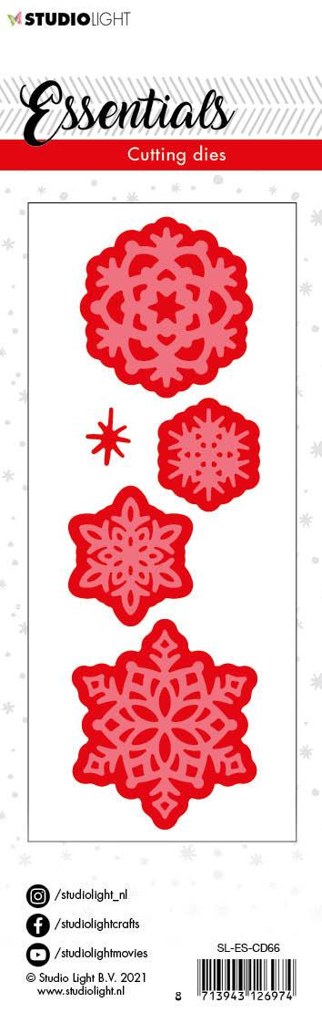 SL Cutting Die Christmas Small Snowflakes 2 Essentials 50x150mm nr.66