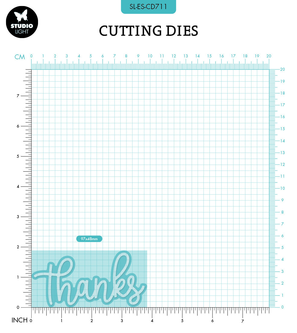 SL Cutting Die Thanks Essentials 105x100x1mm 2 PC nr.711