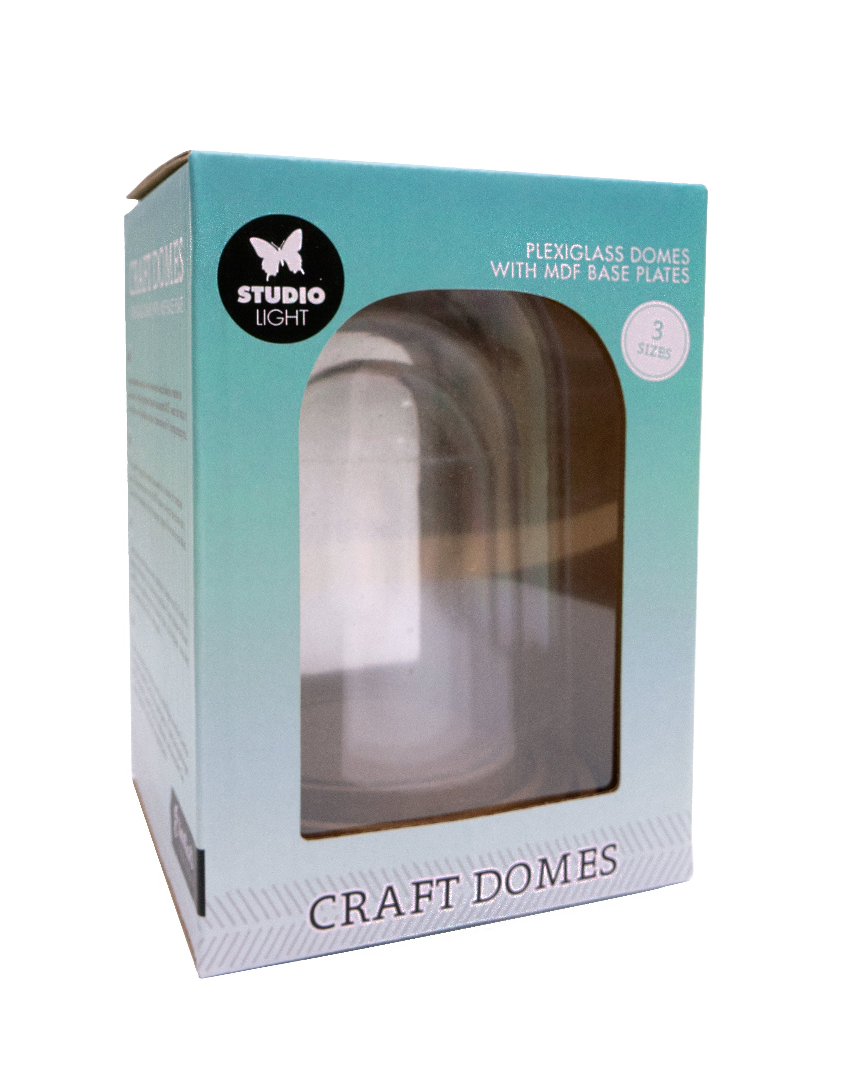 SL Plexiglas Craft Domes 3 Sizes 15 - 12 - 10 Height Essentials 162x115x115mm 3 pcs nr.01