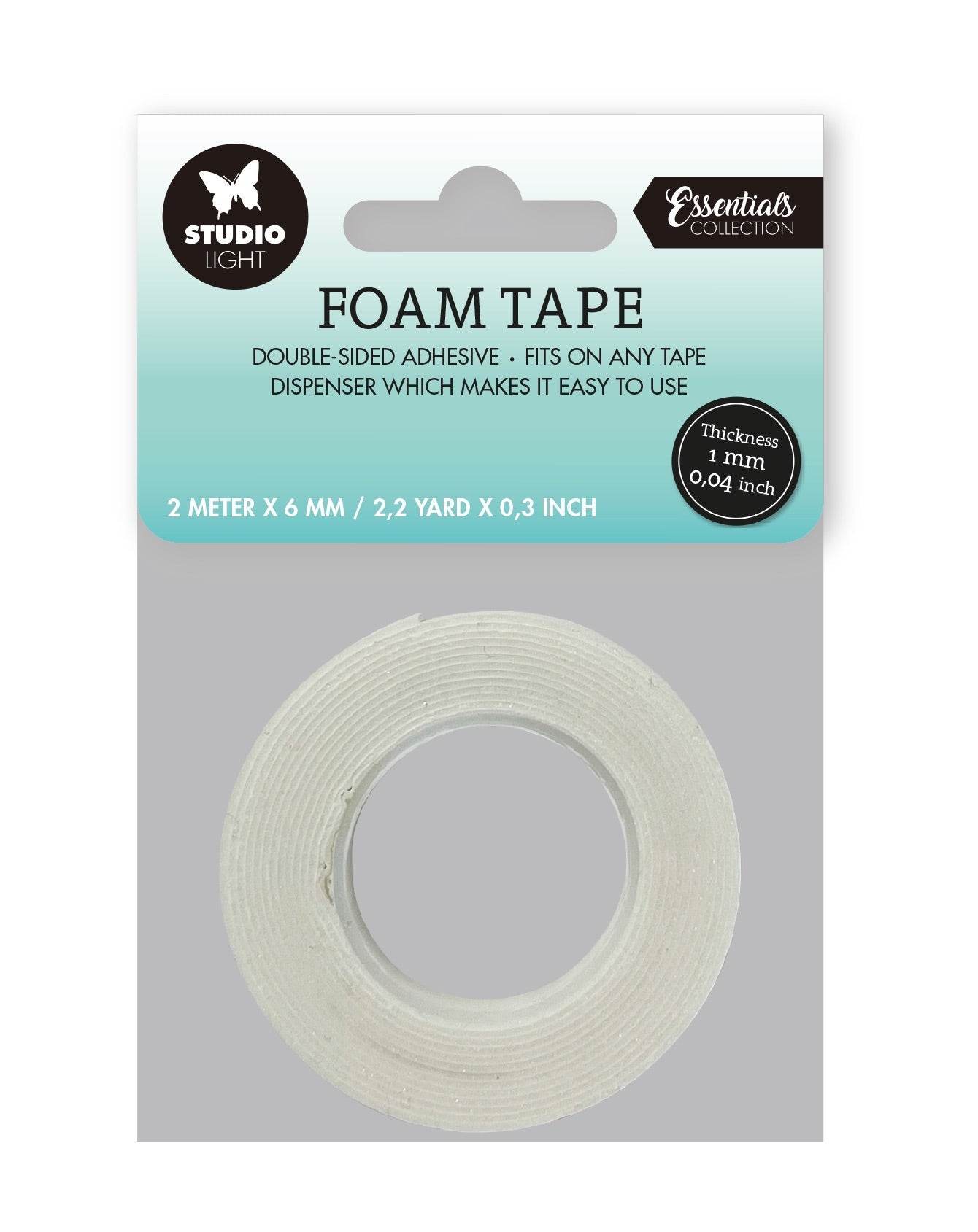 SL Doublesided Foam Tape 1mm Thick - 0.6mm Wide Essential Tools 60x60x0.6mm 2 MT nr.02