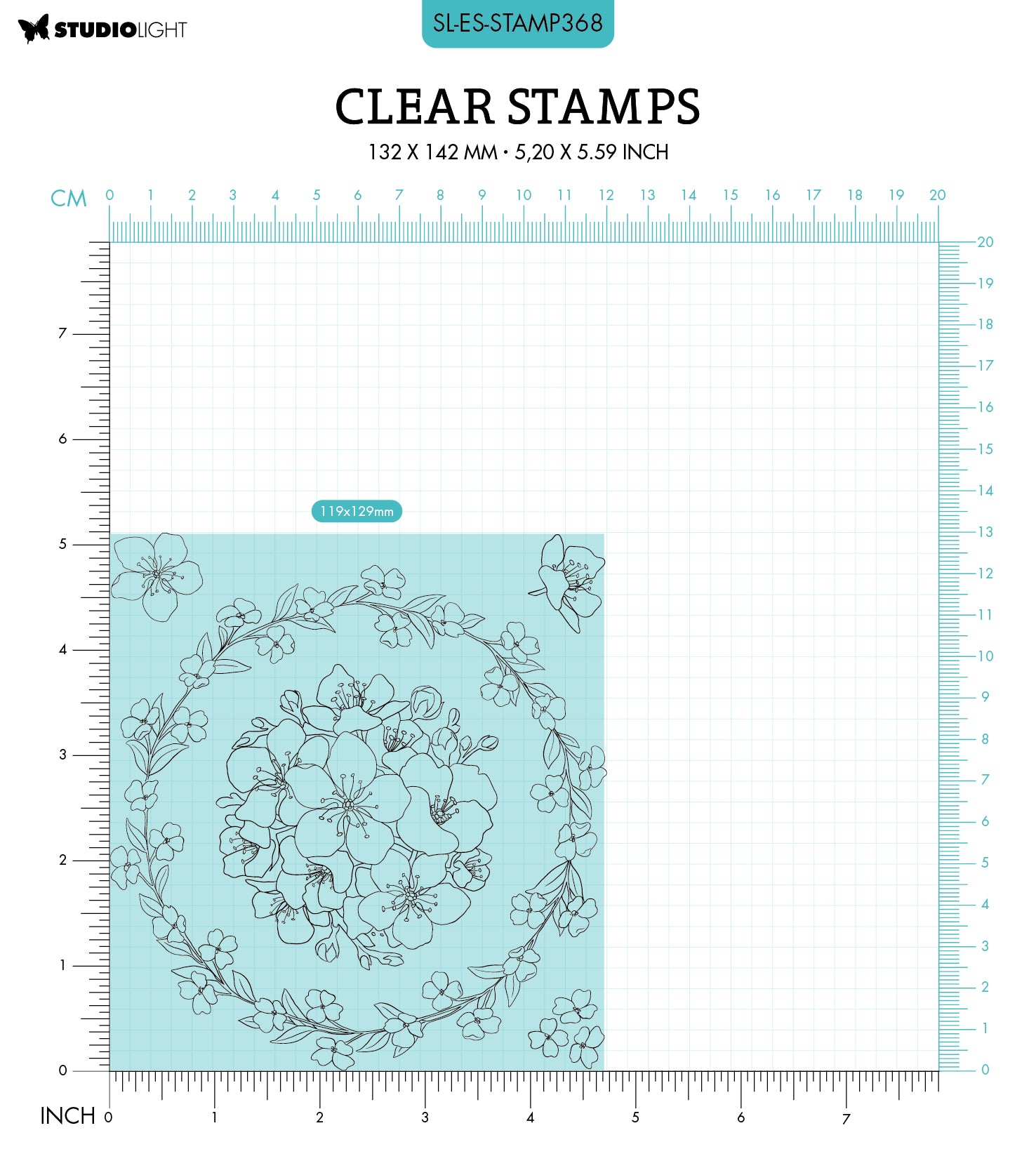 SL Clear Stamp Big Circle Essentials 119x129x3mm 5 PC nr.368