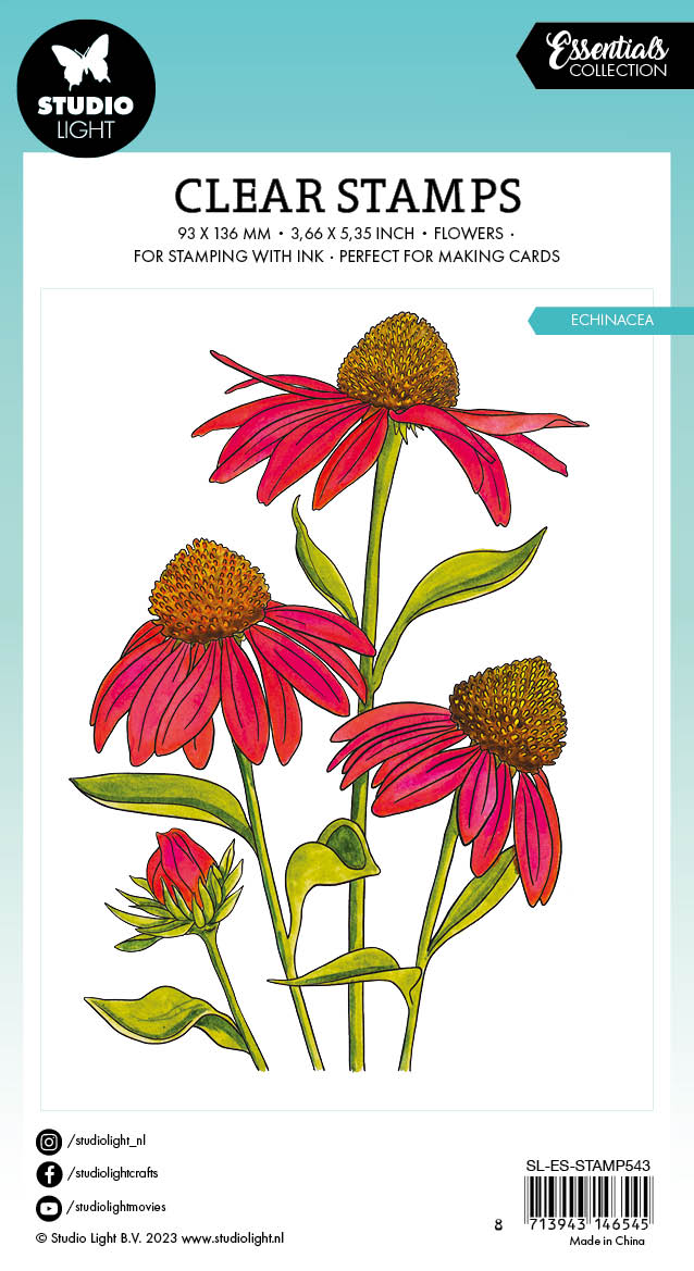 SL Clear Stamp Echinacea Essentials 93x136x3mm 1 PC nr.543