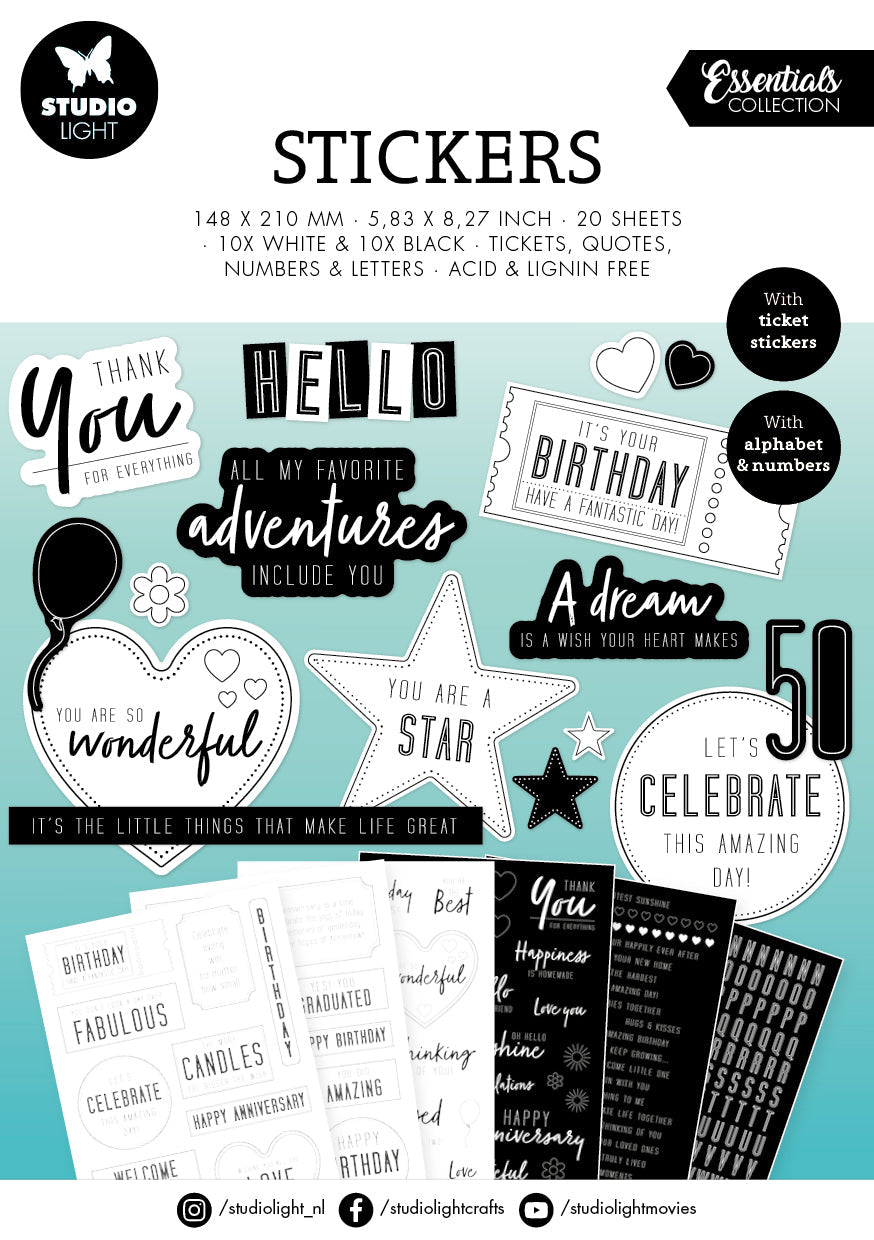 SL Sticker Block Sentiments Essentials 148x210x5mm 20 SH nr.06