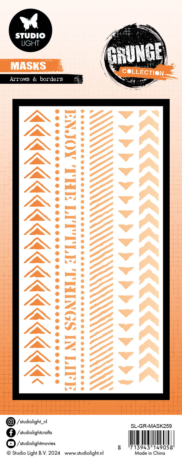 SL Mask Arrows & Borders Grunge Collection 1 PC