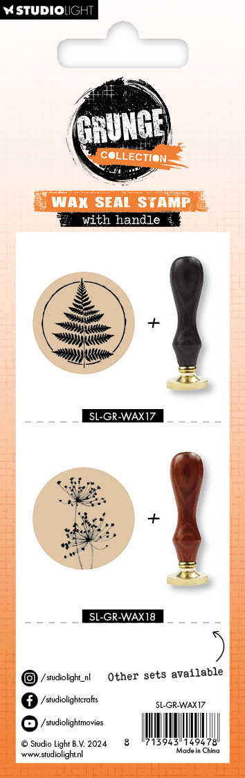 SL Wax Stamp Fern Grunge Collection 1 PC