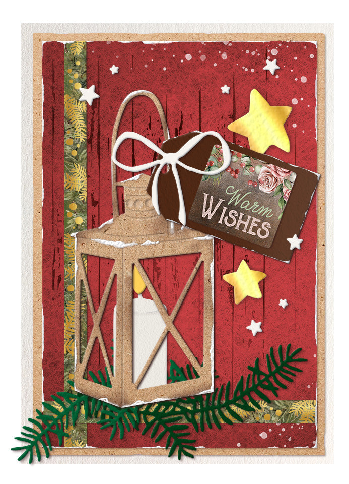 SL Cutting Die Lantern Scenery Magical Christmas 96x141x1mm 7 PC nr.691