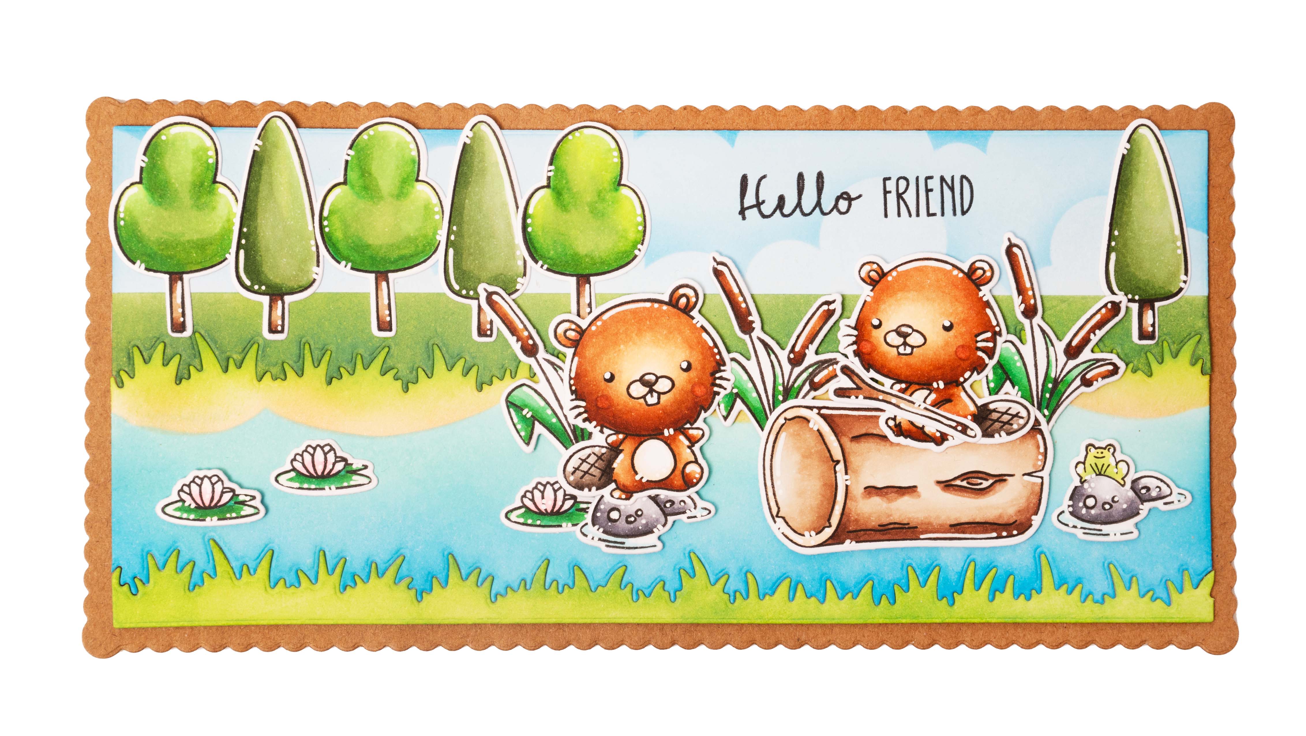 SL Stamp & Cutting Die Forest friends Sweet Stories 152x220x3mm 17 PC nr.75