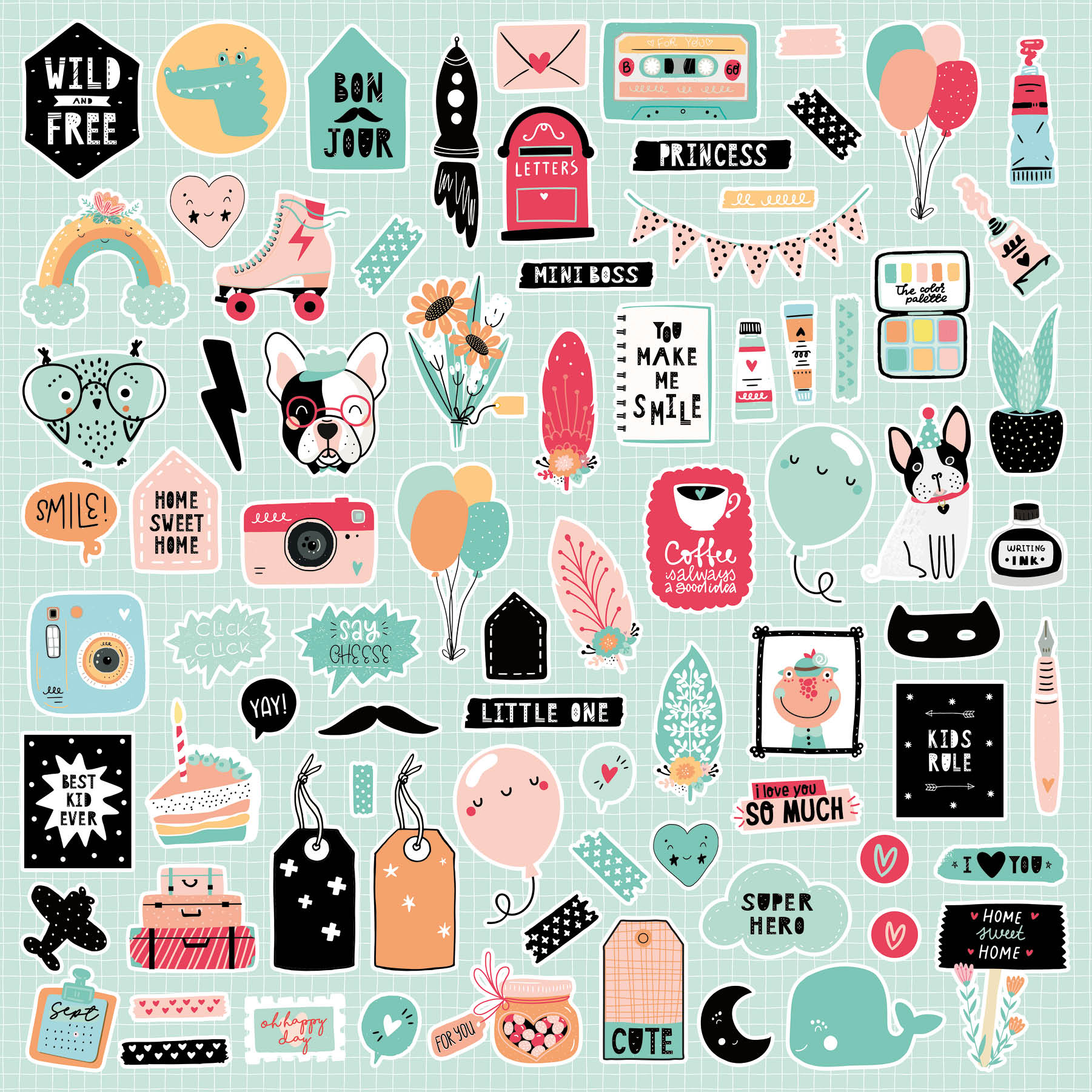 SL Paperset Background Paper Ultimate Scrap Collection 304,8x304,8x3mm 12 SH nr.6