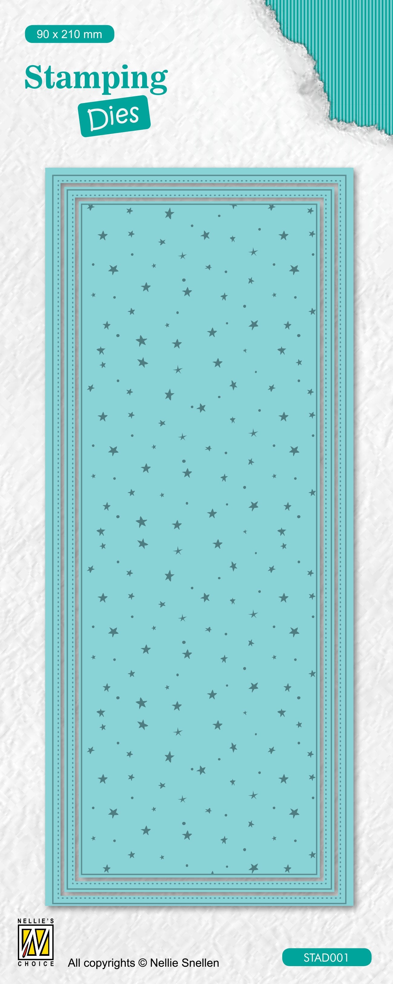 Nellie's Choice Stamping Die Slimline - Dots & Stars