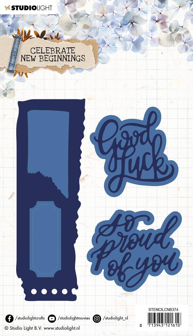 Cutting & Embossing Die Celebrate New Beginnings 100x124mm nr.374