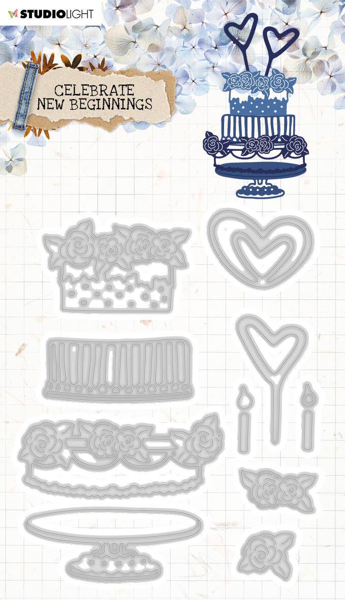 Cutting & Embossing Die Celebrate New Beginnings 100x125mm nr.375