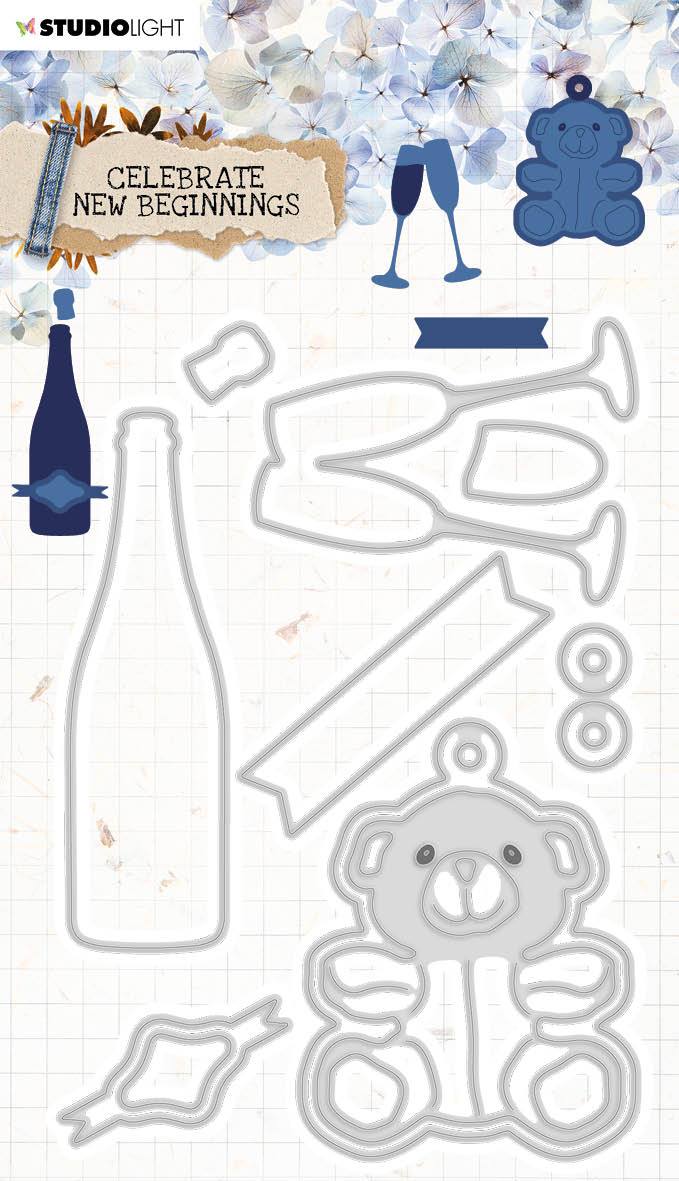 Cutting & Embossing Die Celebrate New Beginnings 99x142mm nr.376