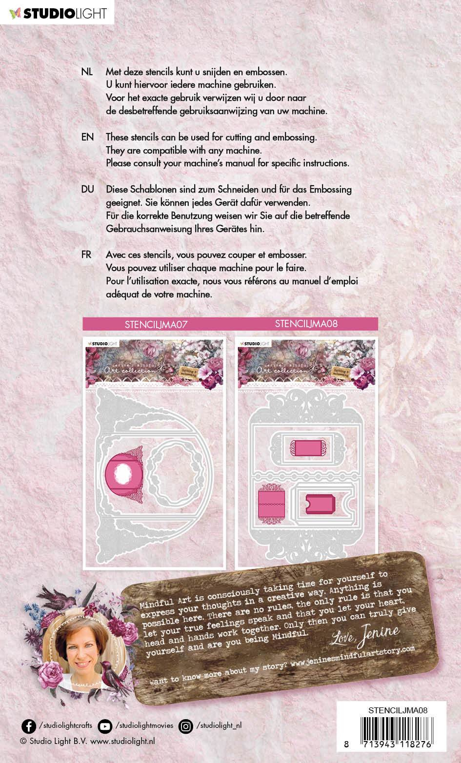 Embossing Die 132x205mm, Jenine's Mindful Art 4.0 nr.08