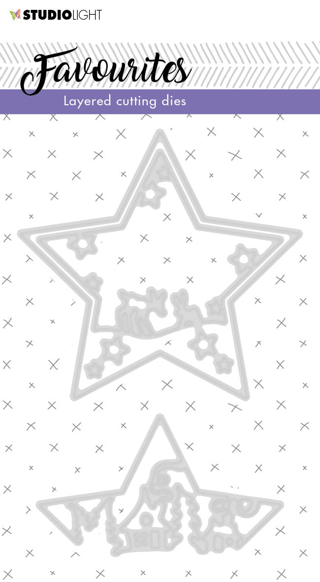 SL Cutting & Embossing Die Layered Favourites 100x150mm nr.296