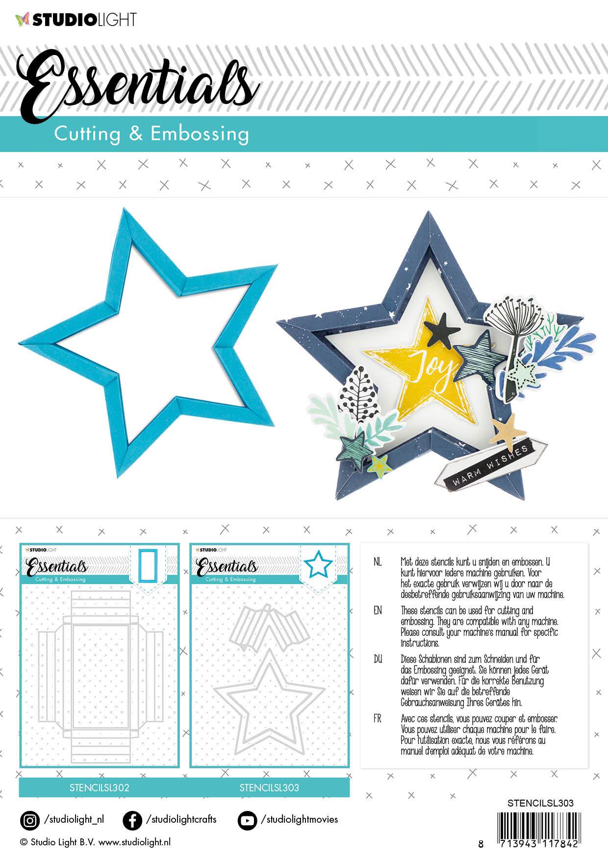 SL Cutting & Embossing Die Big Frame Box Essentials 152x202mm nr.303