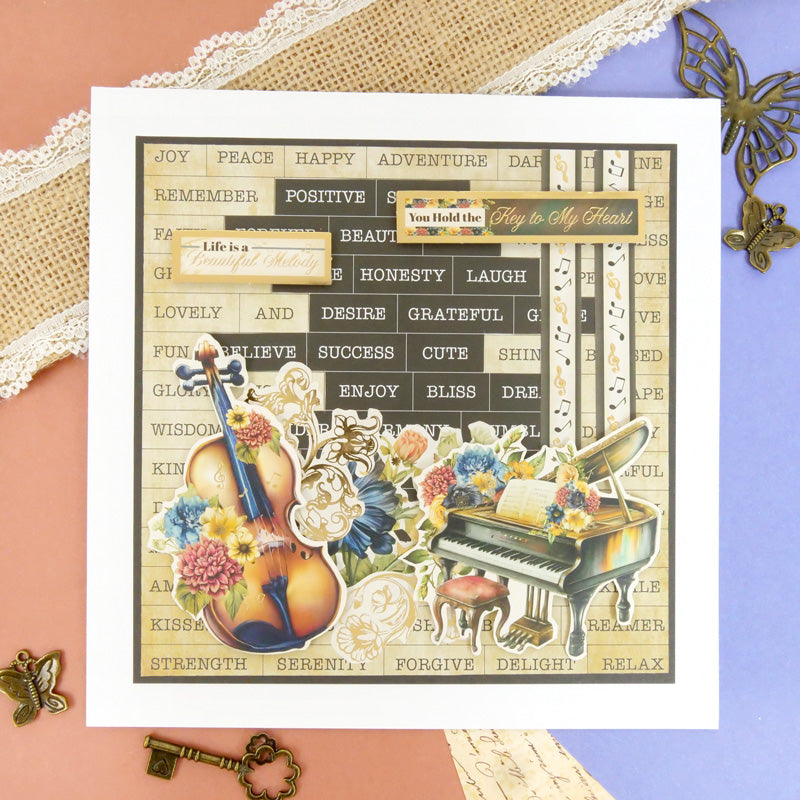 Vintage Melody Stickables Just My Type Sentiments