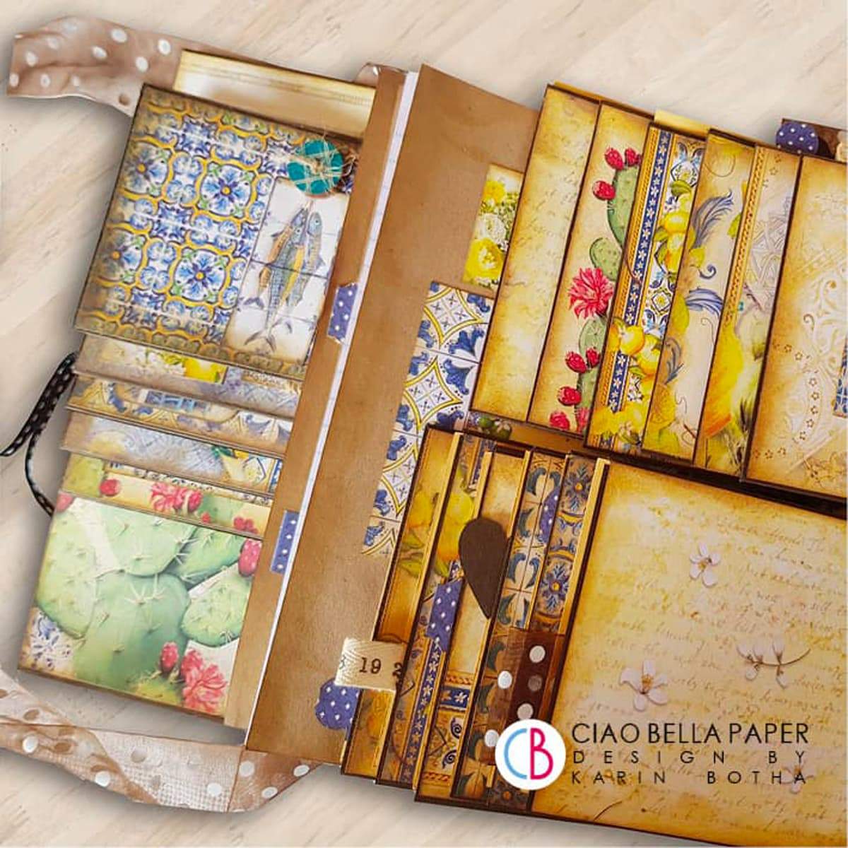 Ciao Bella Sicilia Patterns Pad 12"x12" 8/Pkg