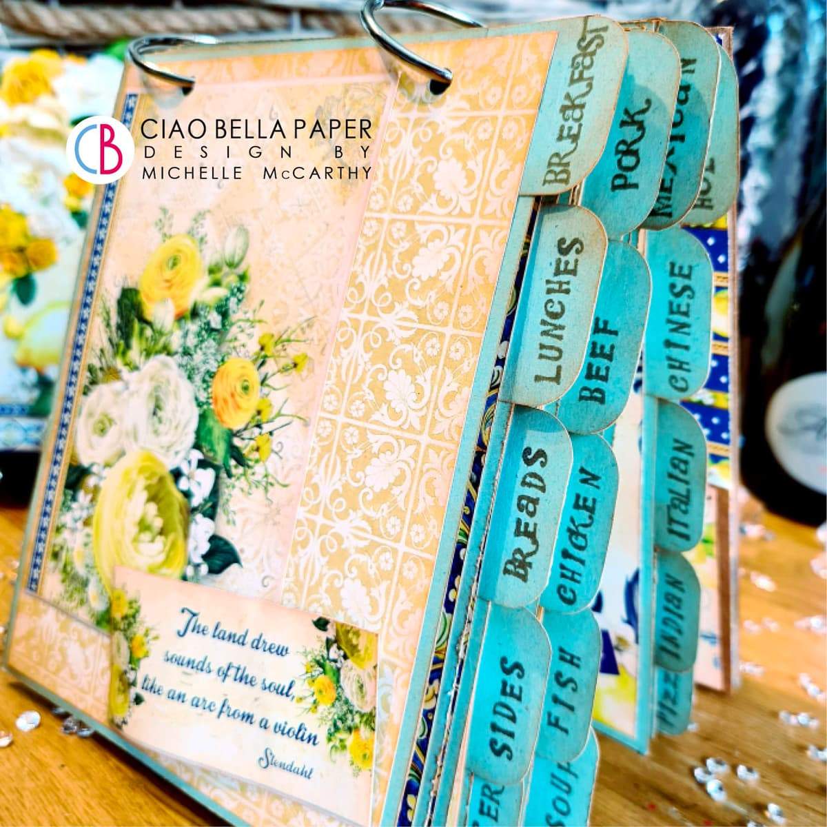 Ciao Bella Sicilia Patterns Pad 12"x12" 8/Pkg