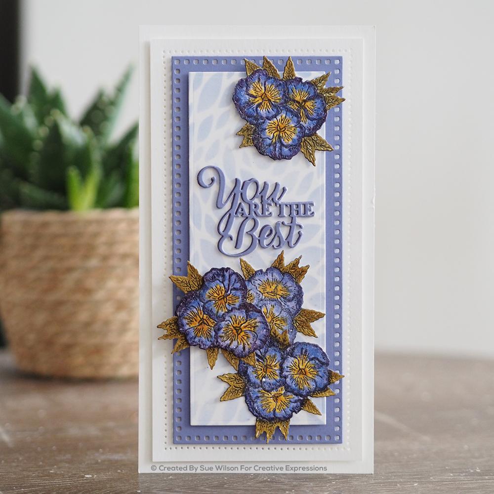 Sue Wilson Slimline Decorative Squared Rectangles Craft Die