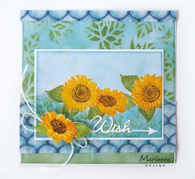 Marianne Design Stamps Tiny's Layered Sunflower