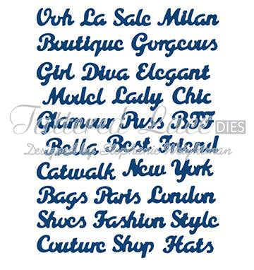 Tattered Lace Die - Fashion Sentiments