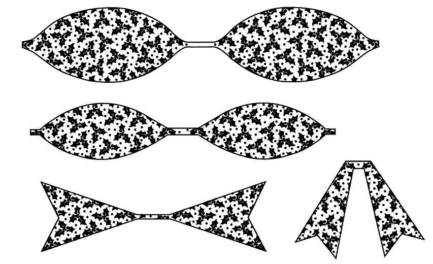 Sue Wilson Stamps - Holly Bow