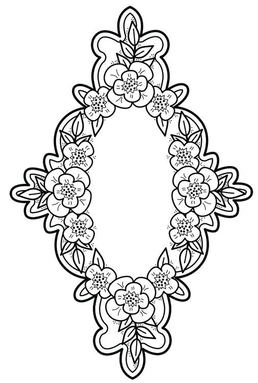 Creative Expressions Victoria's Garden Pre Cut Stamp