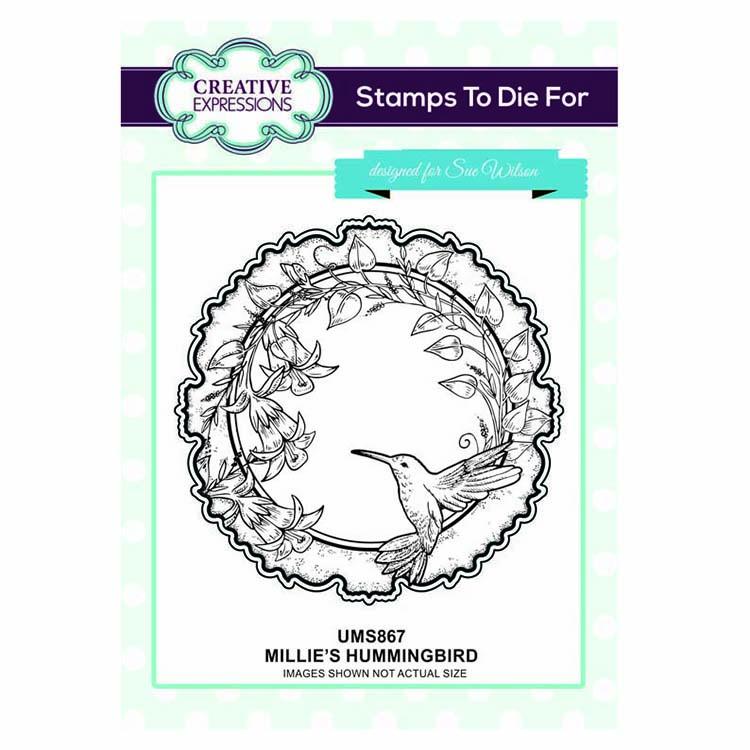 Creative Expressions Stamps To Die For Millie's Hummingbird Pre Cut Stamp