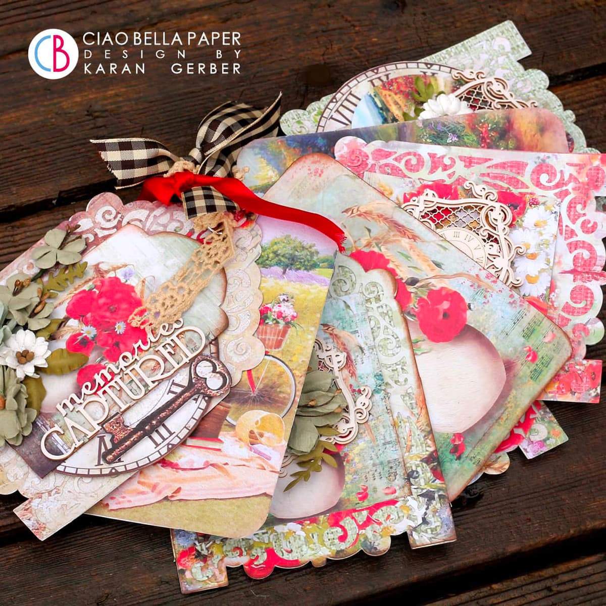 Ciao Bella Under The Tuscan Sun Patterns Pad 12"x12" 8/Pkg