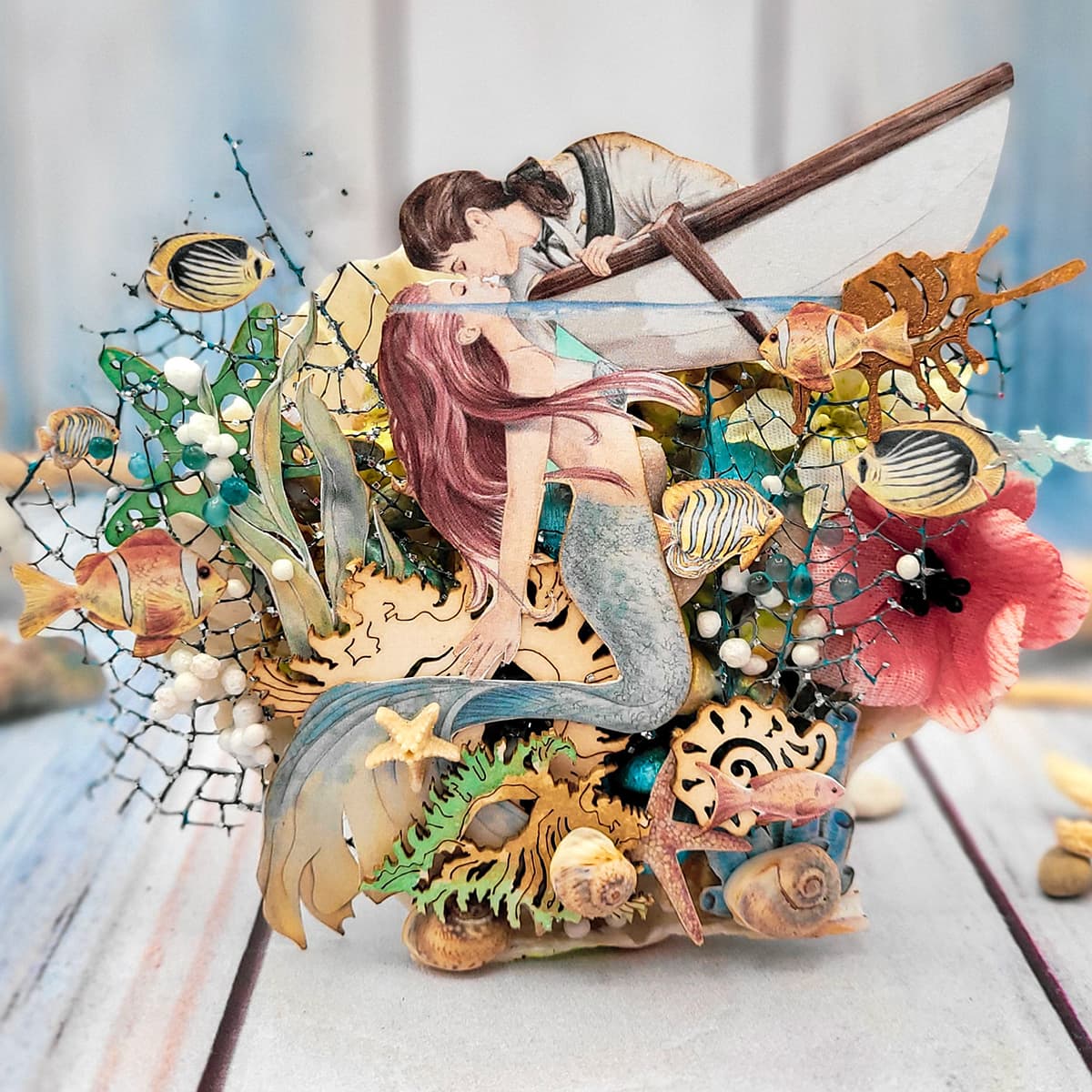 Ciao Bella Underwater Love Paper Pad 8"x8" 12/Pkg