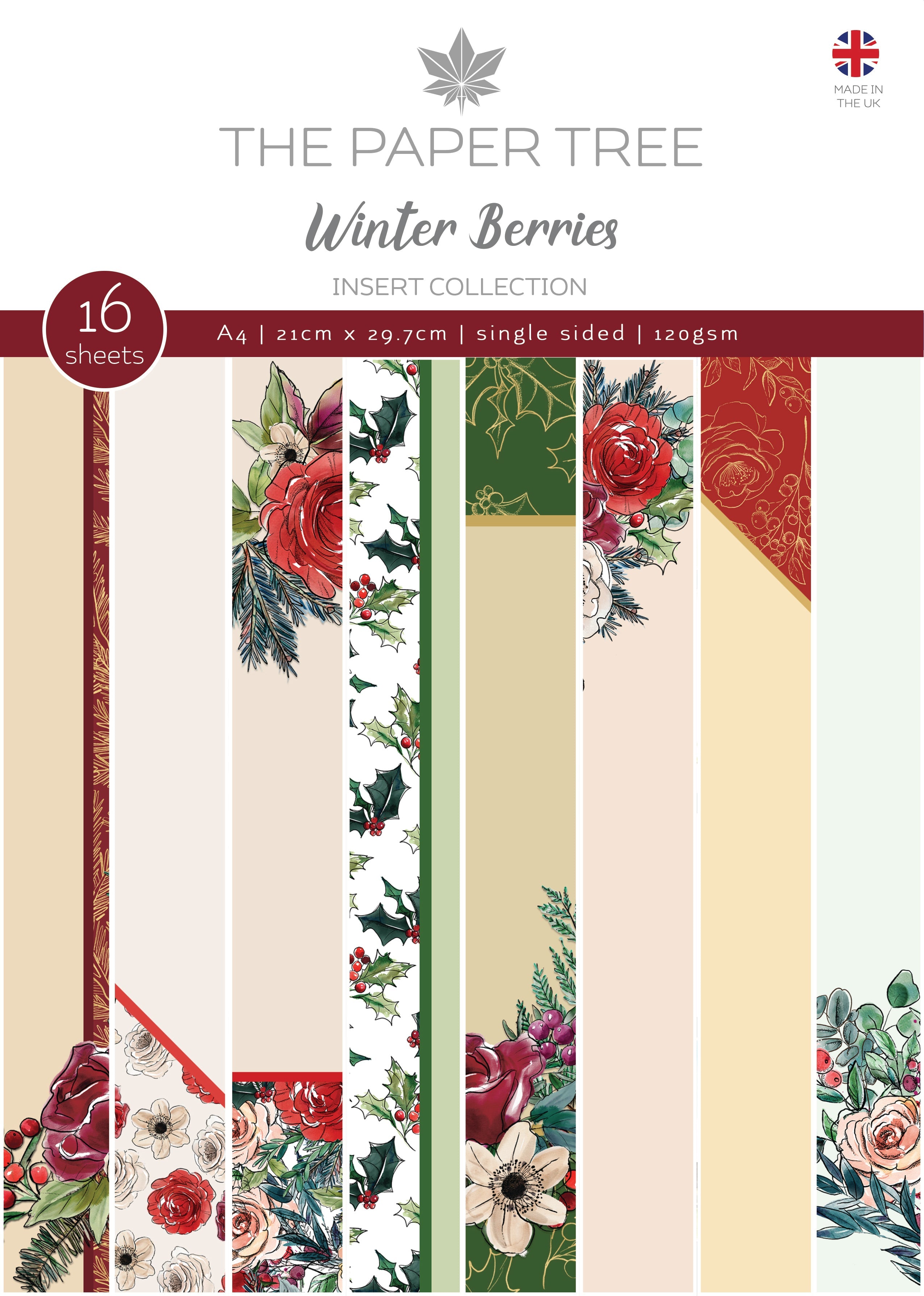 The Paper Tree Winter Berries A4 Insert Collection