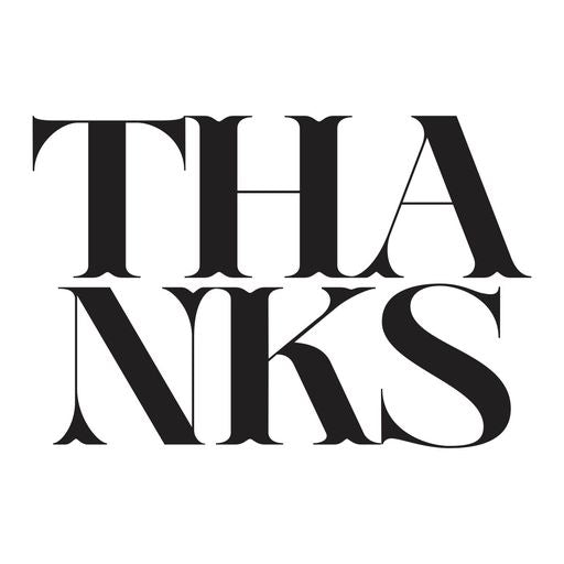 Big Thanks Press Plate from the BetterPress Collection