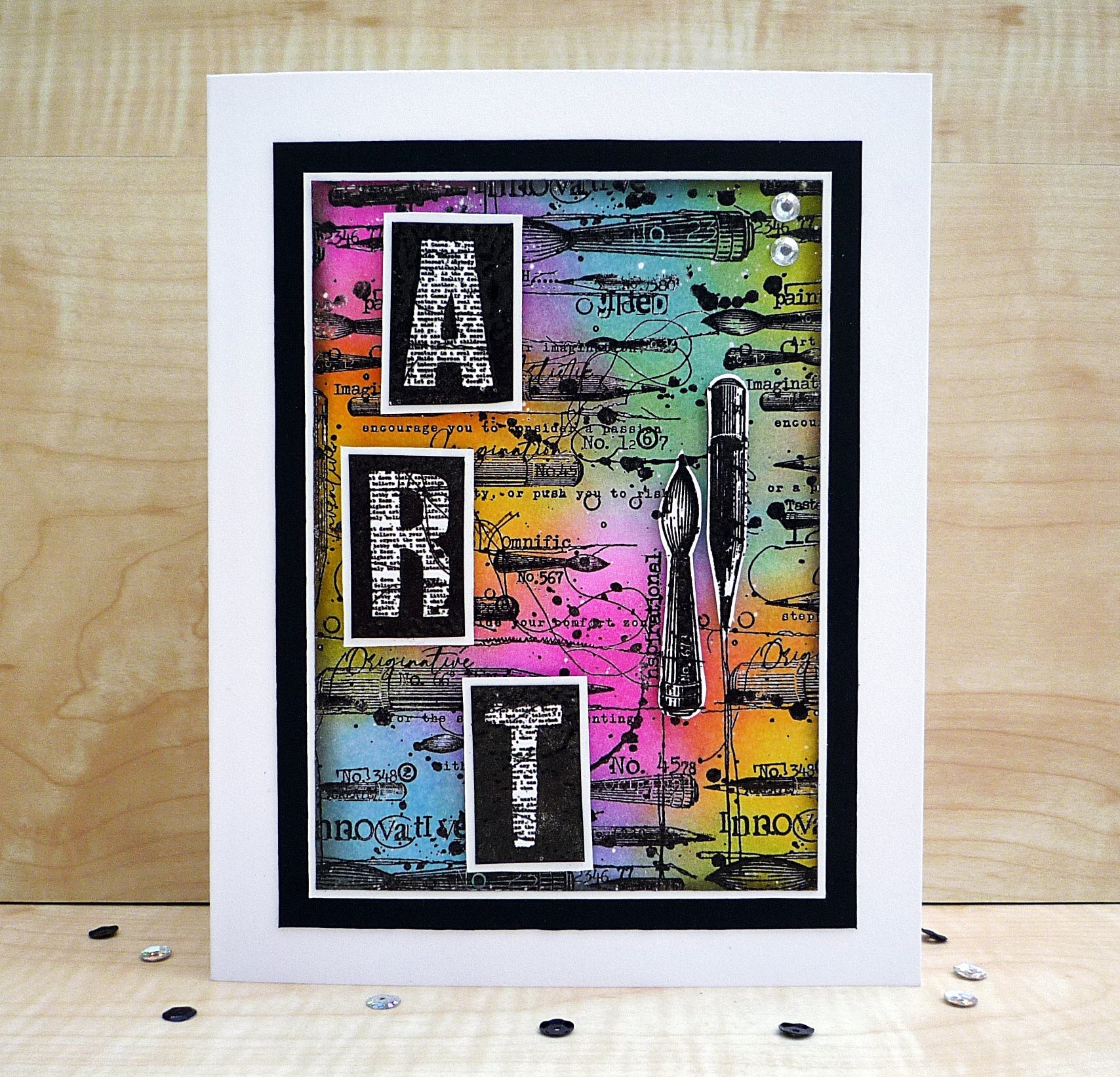 AALL and Create Stamp Set - 923 - Art Typewriter